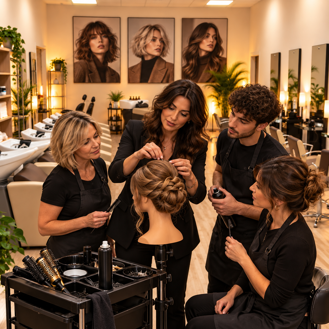 corso personalizzato per parrucchieri di styling e acconciature di 3B cosmetic